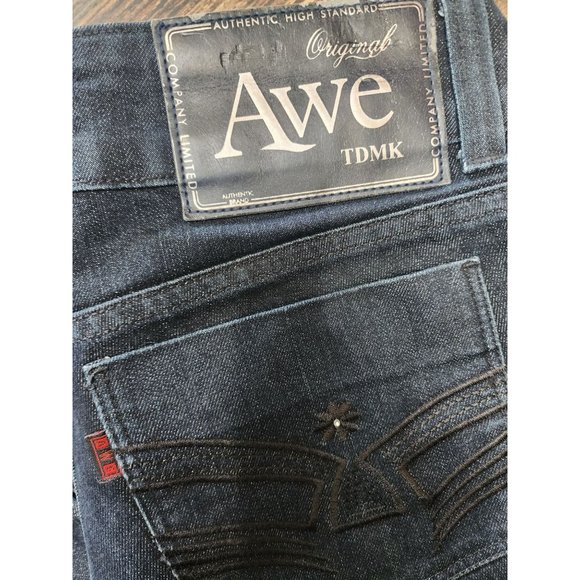 Womens AWE Jeans Size 10 / 12 RARE Dark Wash Like NEW - Picture 1 of 13